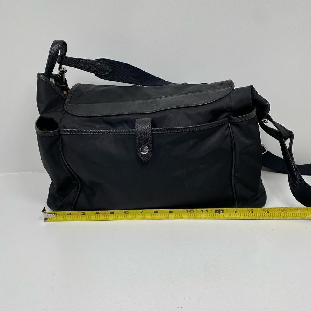 Burberry Flap Nylon Diaper Bag Black - Picture 4 of 15